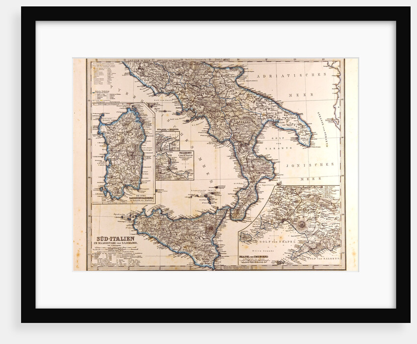 South Italy Map by Anonymous