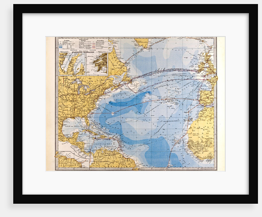 North Atlantic Ocean Map by Anonymous