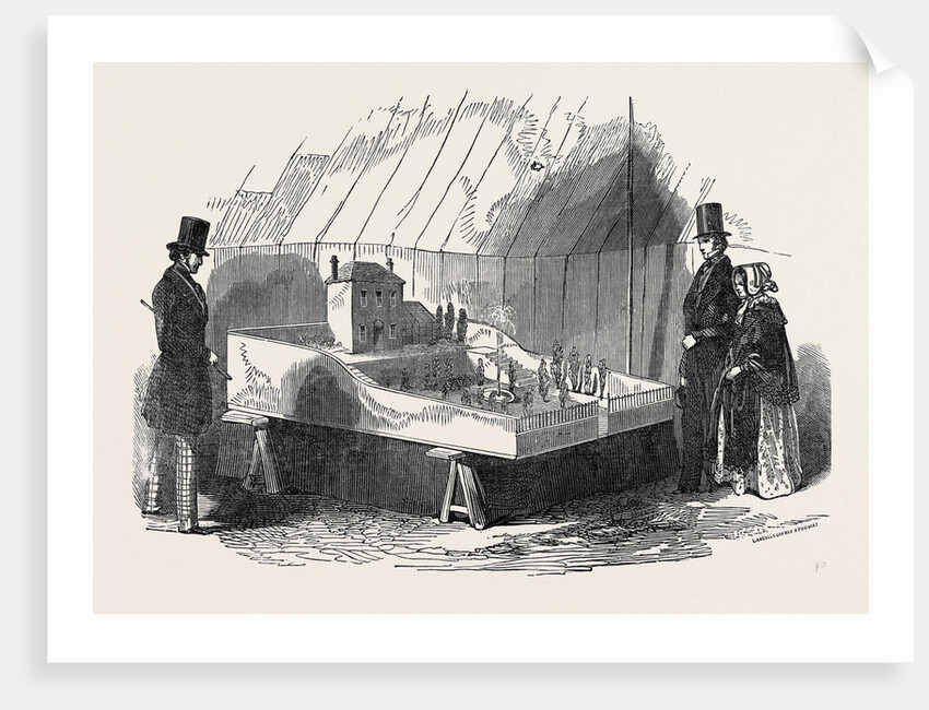 Model House and Garden, Horticultural Society. by Anonymous