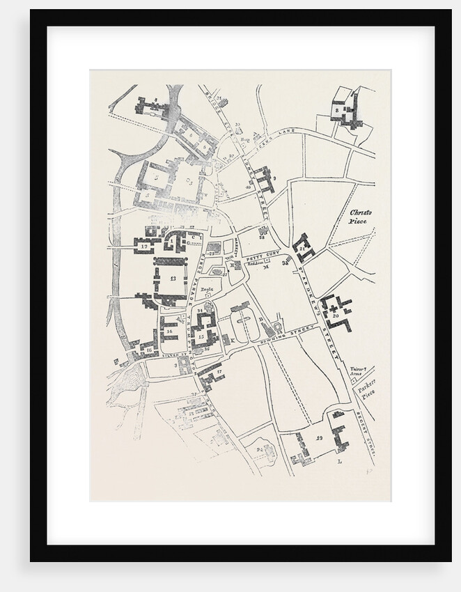 Plan of Cambridge, Great Britain by Anonymous