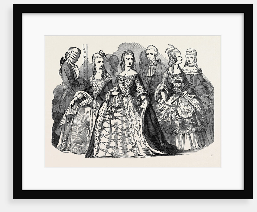 Her Majesty's Costume Ball, Duke of Norfolk, Duchess of Grafton, Marchioness of Londonderry, Viscount Sydney, Countess of Jersey, Lady C. Villiers by Anonymous