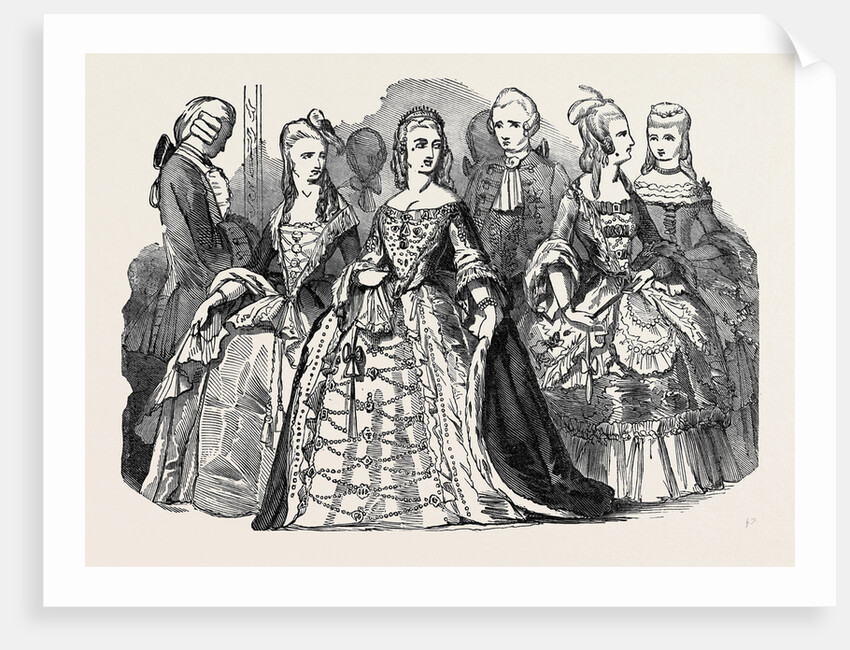 Her Majesty's Costume Ball, Duke of Norfolk, Duchess of Grafton, Marchioness of Londonderry, Viscount Sydney, Countess of Jersey, Lady C. Villiers by Anonymous