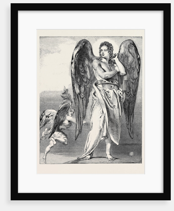 Uriel and Satan, from the Exhibition of the Royal Academy by Anonymous