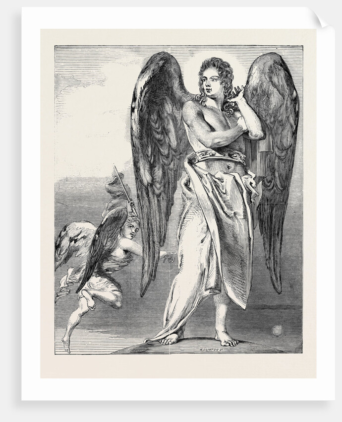 Uriel and Satan, from the Exhibition of the Royal Academy by Anonymous