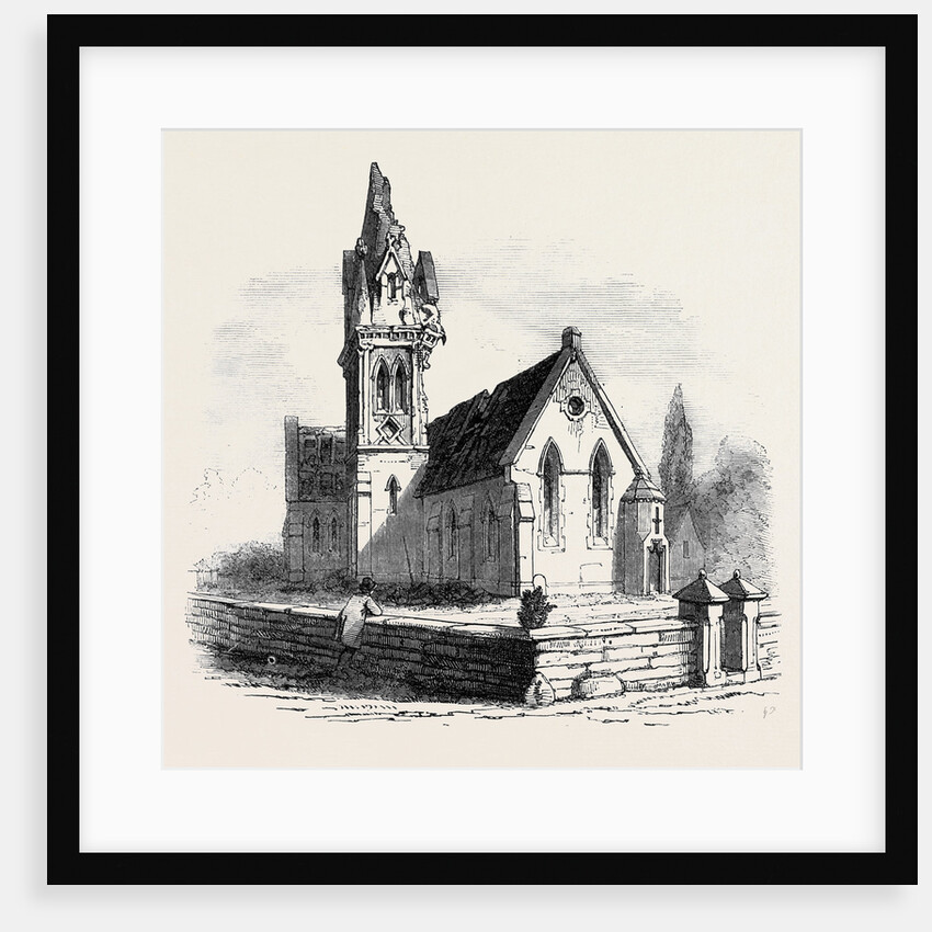 Walton Church, Stafford, Struck by Lightning, Great Britain by Anonymous