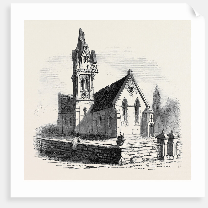 Walton Church, Stafford, Struck by Lightning, Great Britain by Anonymous