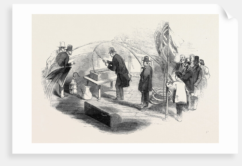Firing the Train by the Galvanic Battery by Anonymous