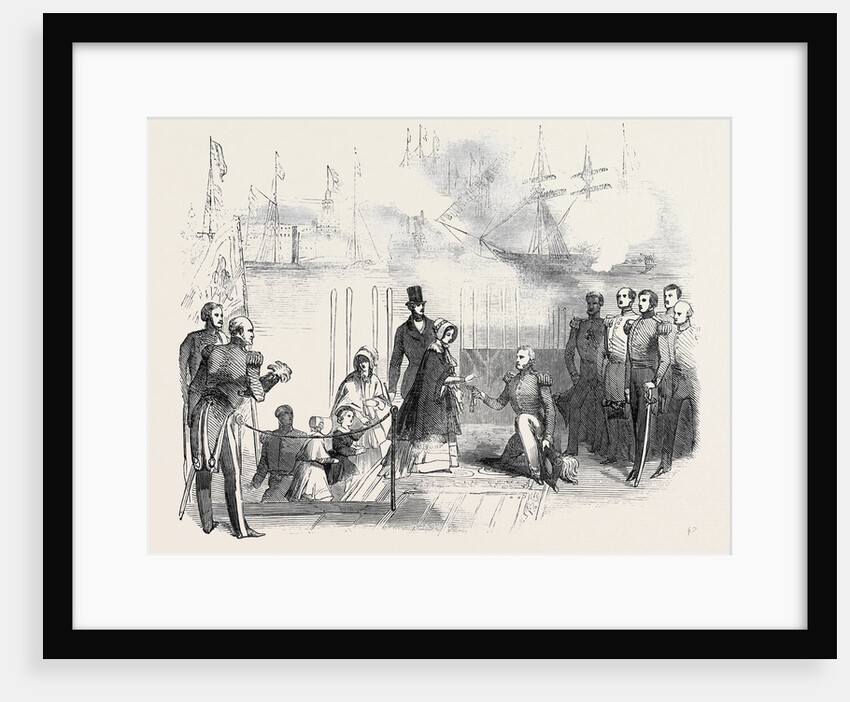 Her Majesty Receiving the Keys, at Portsmouth by Anonymous