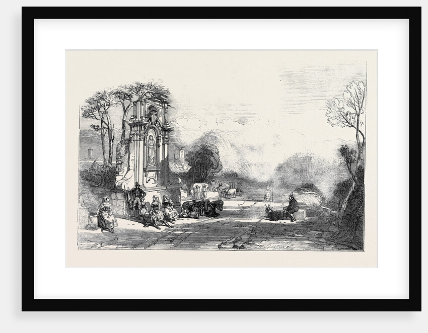 View Near Ournelo Contrada Di Sora, Kingdom of Naples by Anonymous