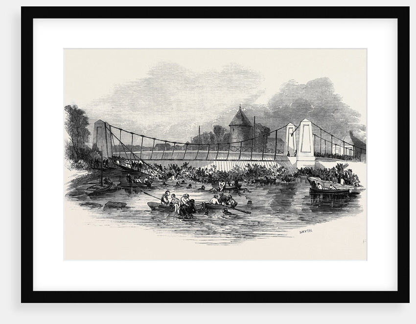Fall of the Suspension Bridge, at New Yarmouth, on Friday, May 2, 1845 by Anonymous