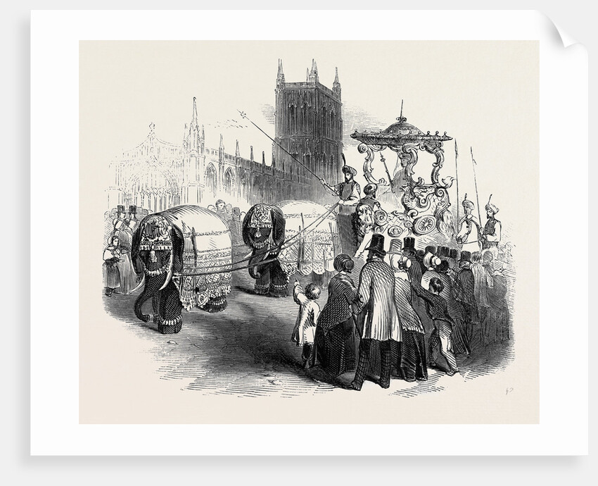 Hughes's Elephant Carriage, at Gloucester by Anonymous