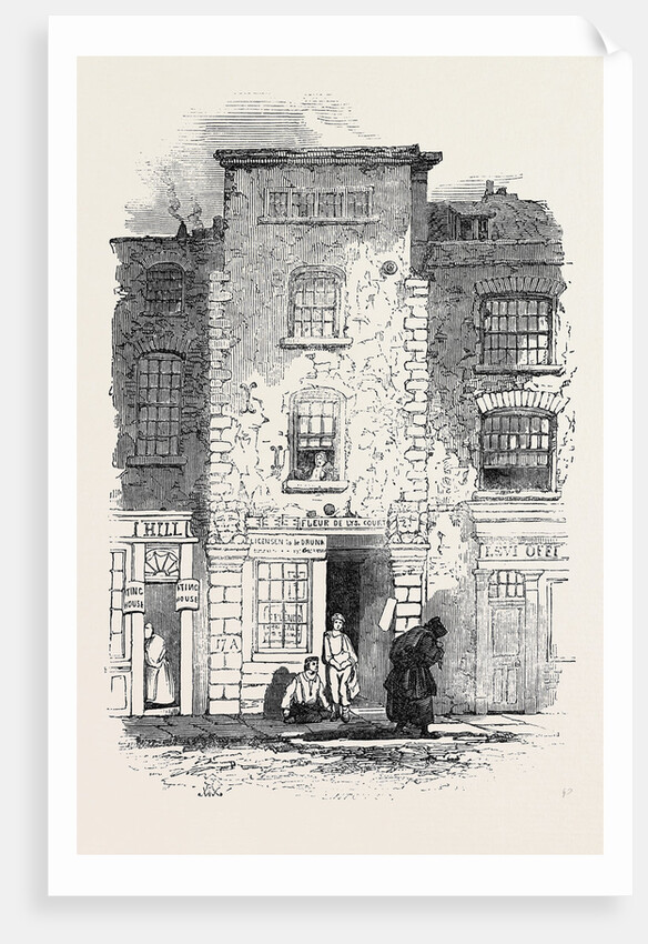 Dryden's House, Fetter Lane by Anonymous