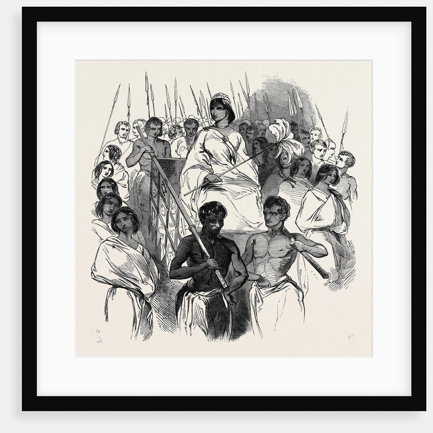 Ranavalona, Queen of Madagascar in Her State Howdah. by Anonymous