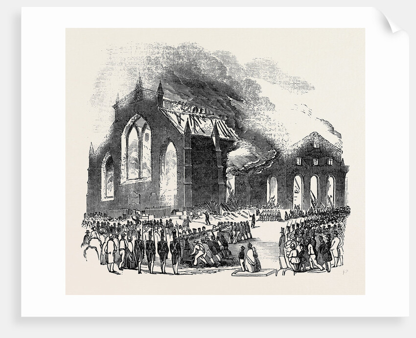 Burning of Greyfriars' Church. by Anonymous