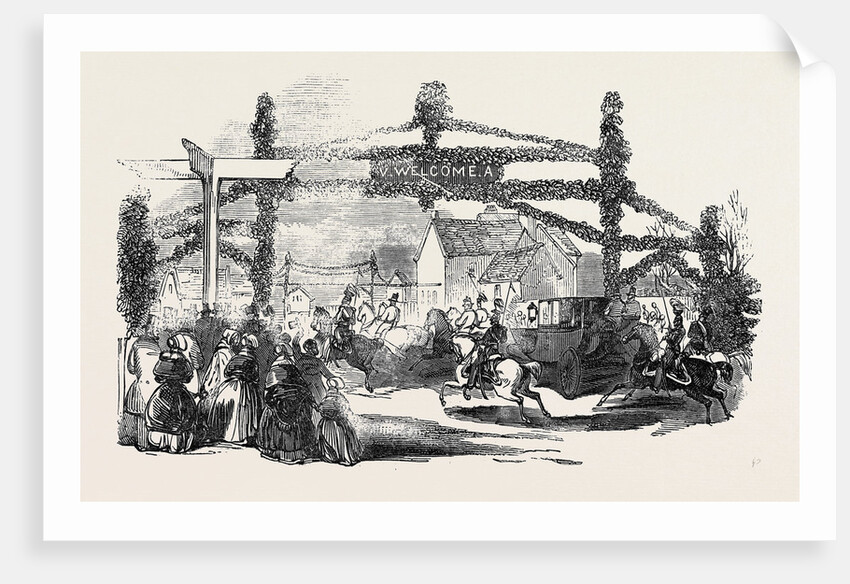 The Queen's Visit to Strathfieldsaye, Her Majesty Passing Through Bracknell by Anonymous