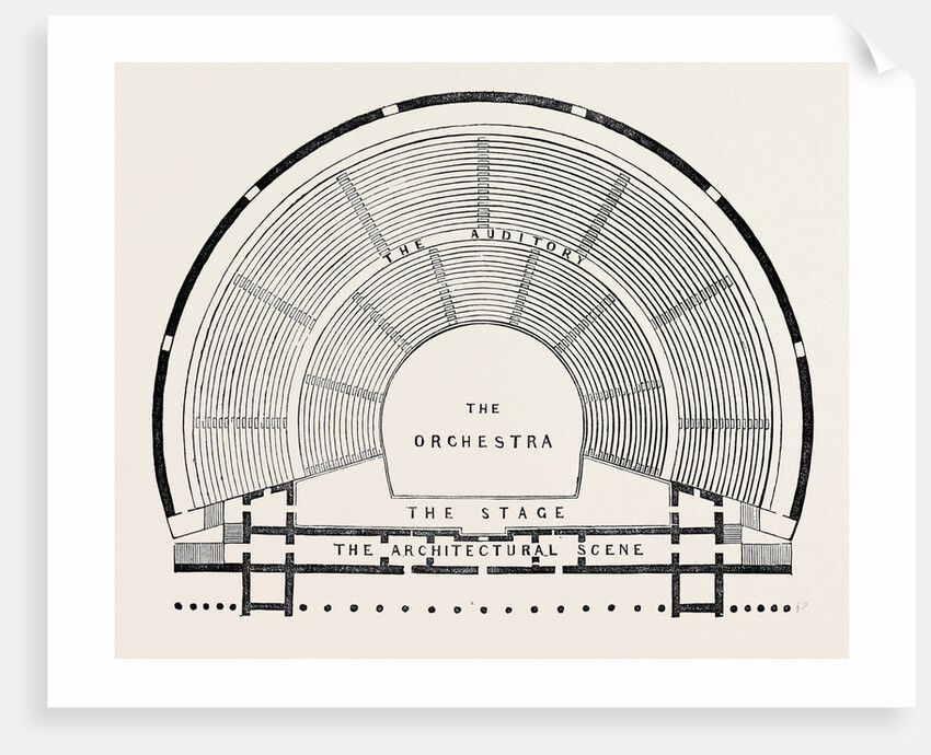 Plan of a Greek Theatre. by Anonymous
