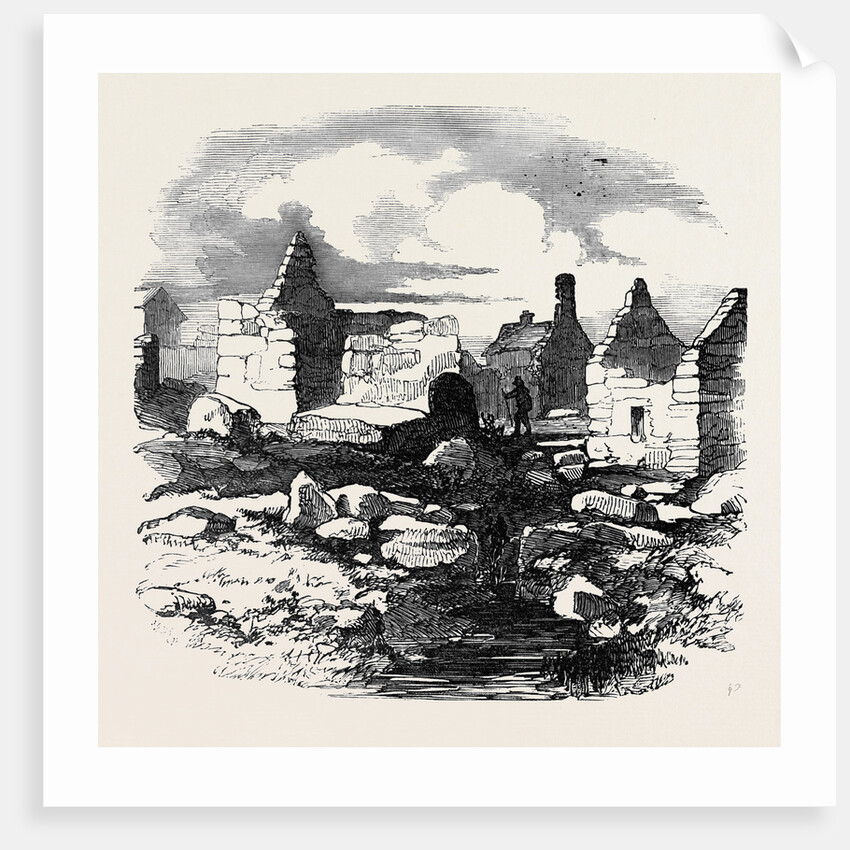 Ruins in the Village of Carihaken, County of Galway by Anonymous