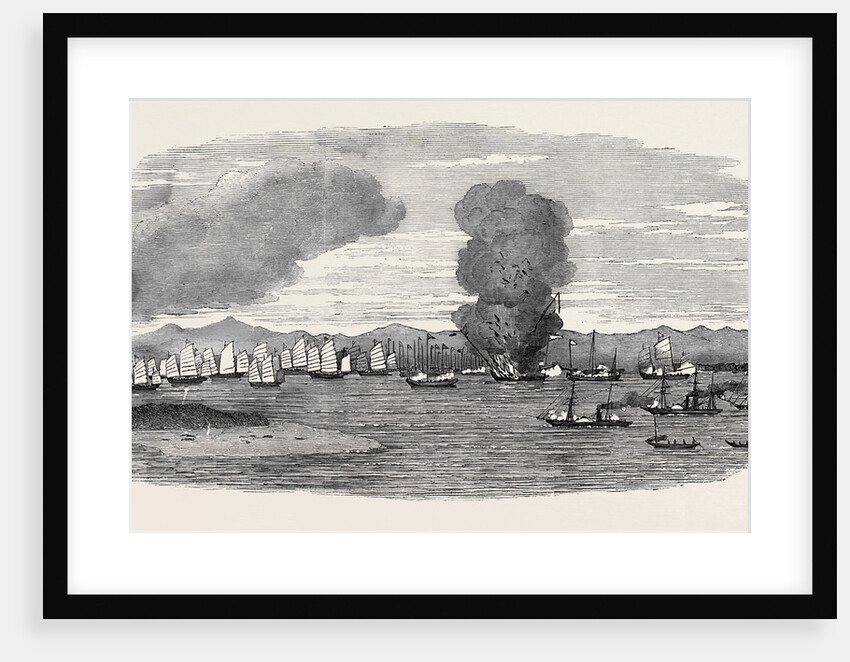 Destruction of Shap-'Ng-Tsai's Piratical Fleet, by the British, in the Gulf of Tonquin by Anonymous
