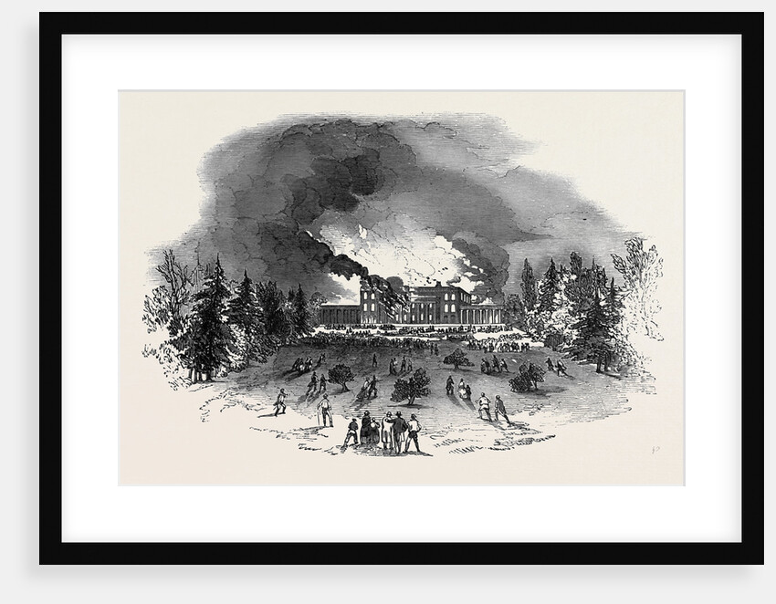 Destruction of Caversham Park House by Fire by Anonymous
