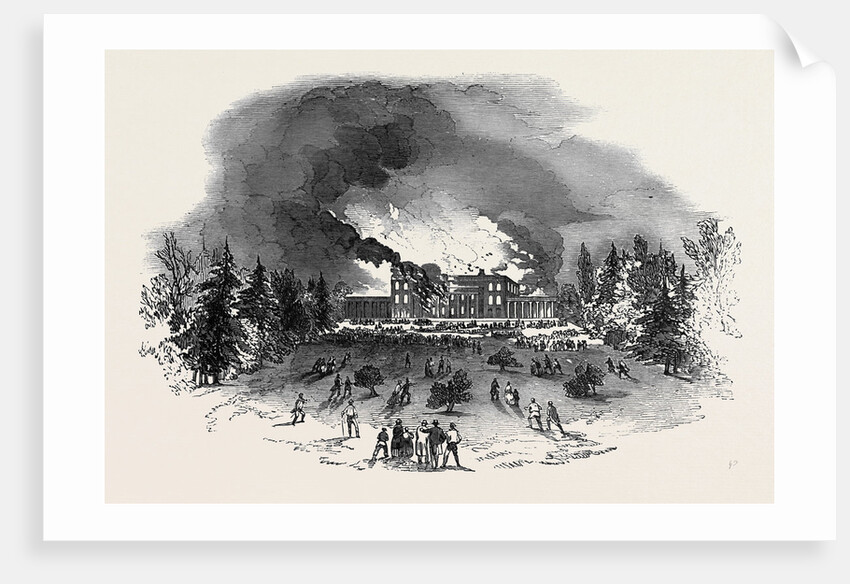 Destruction of Caversham Park House by Fire by Anonymous