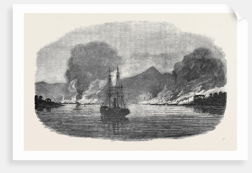 Destruction of a Piratical Chinese Fleet at Pinghoy by Anonymous