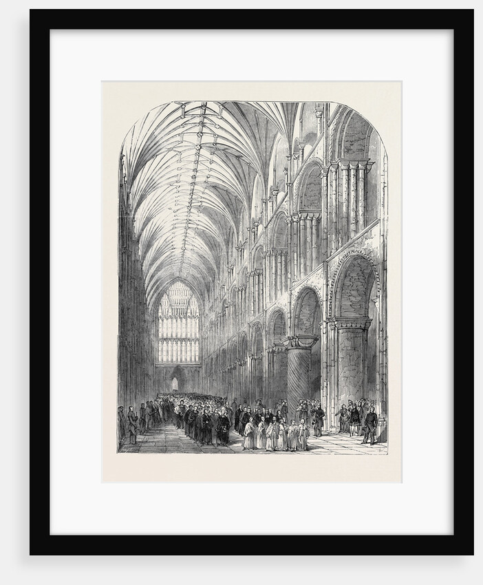 Installation of the Bishop of Norwich, the Procession in the Nave of Norwich Cathedral by Anonymous