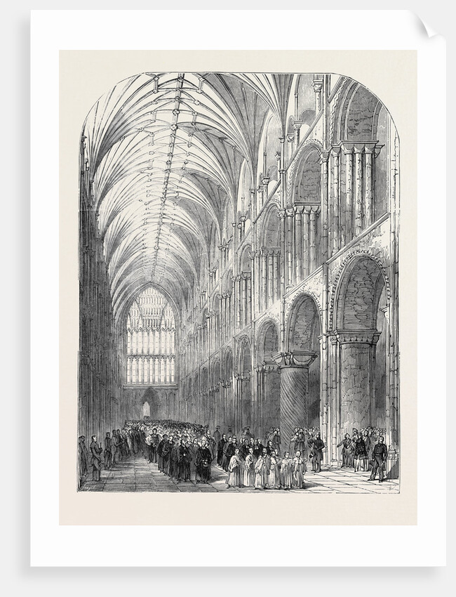 Installation of the Bishop of Norwich, the Procession in the Nave of Norwich Cathedral by Anonymous