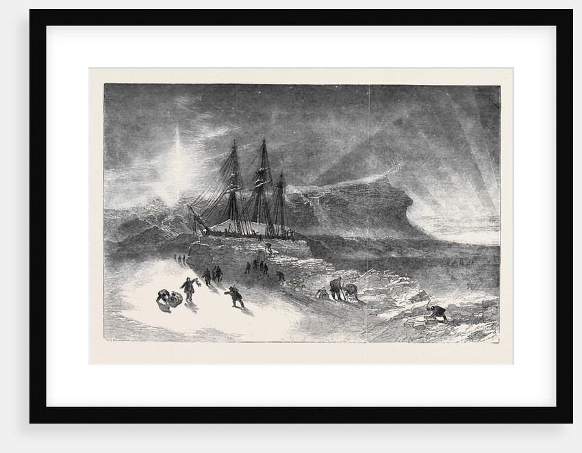 Burford's Panorama of the Polar Regions, the Investigator Snow Walled in for the Winter by Anonymous