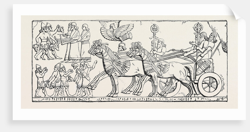 Triumphant Return of the King to His Camp; Nimroud Sculptures, Just Received at the British Museum by Anonymous