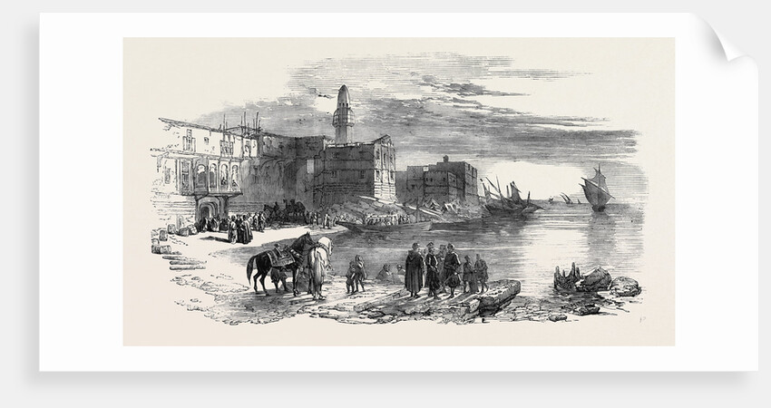 Diorama of the Route of the Overland Mail to India, Leaving Suez by Anonymous