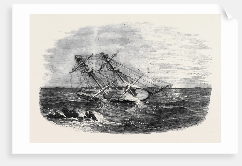 H.M.S. Sappho, on the Main Reef at Honduras by Anonymous