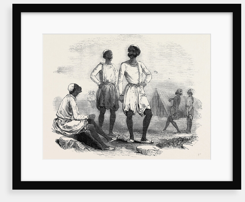The Punjab, Native Troops in Camp by Anonymous