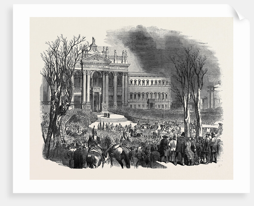 Return of the Pope to Rome. The Procession at the Church of San Giovanni by Anonymous