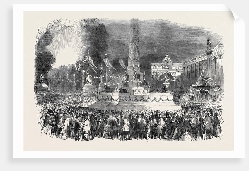 The Paris Fete, Illumination in the Place De La Concorde by Anonymous