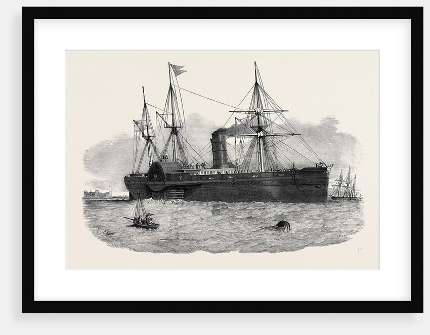 Ocean Steam Navigation: The United States Mail Steamship Atlantic Entering the Mersey by Anonymous