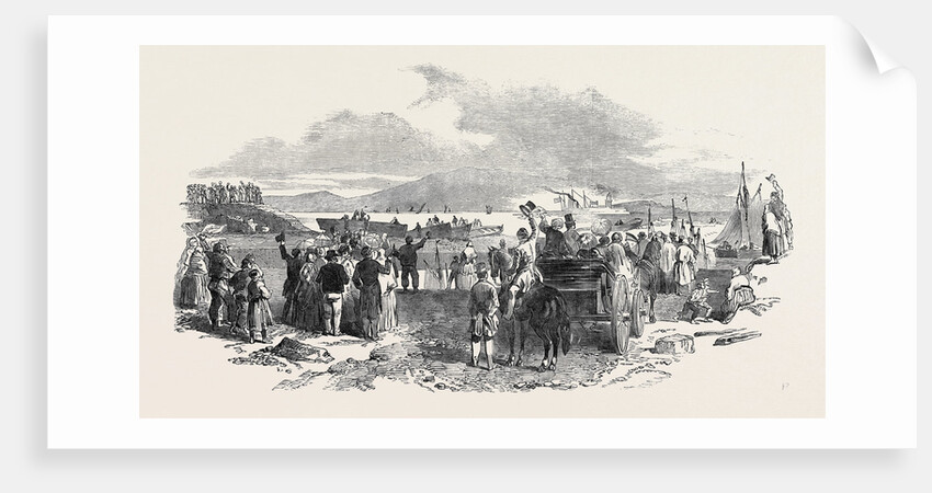 Departure of the Viceroy Steamer from the Dock Quay, Galway by Anonymous