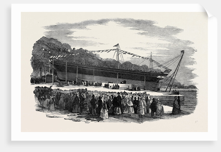 Launch of the Pelican, Steamship, at Cork by Anonymous