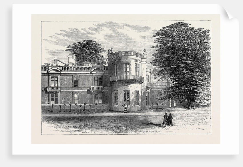 The Late Emperor Napoleon III: Camden Place Exterior View of the House Showing the Emperor's Study and Bedroom Chiselhurst 1873 by Anonymous