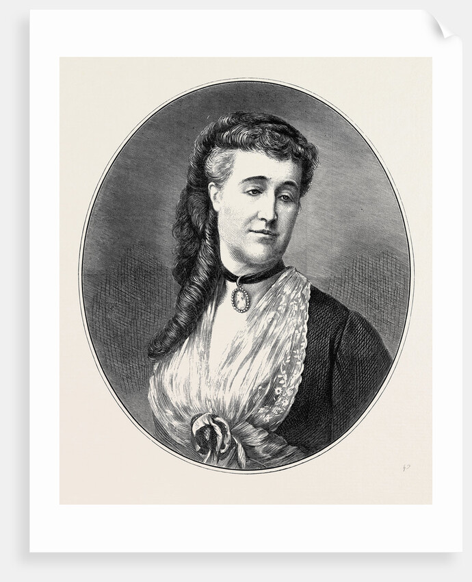 Funeral of the Emperor Napoleon III: The Empress Eugenie 1873 by Anonymous