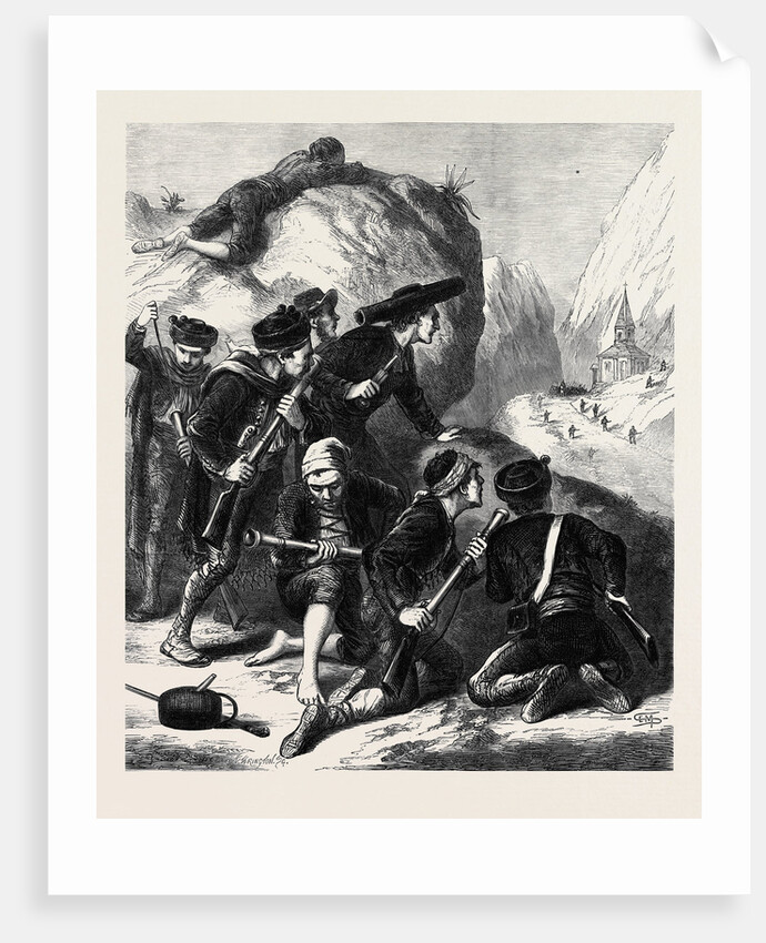 Spain: A Carlist Ambuscade 1873 by Anonymous