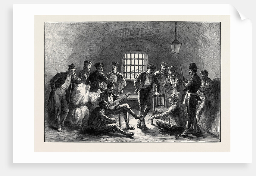 Spain: Carlist Prisoners in the Ancient Moorish Prison of the Alhambra 1873 by Anonymous