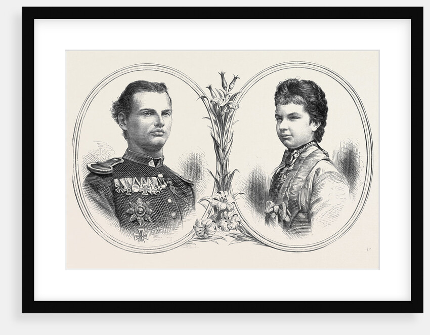 Prince Leopold of Bavaria and Princess Gisela of Austria 1873 by Anonymous