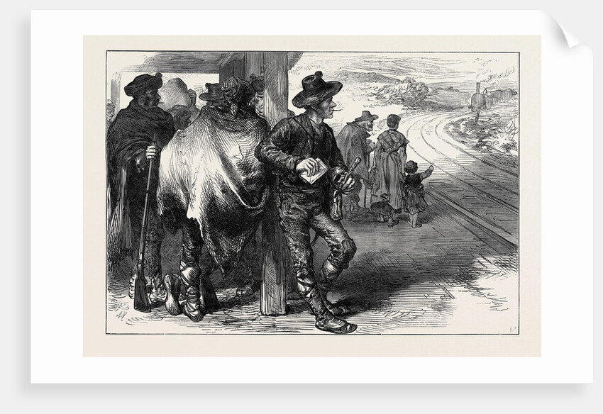 A Railway Station in Estramadura 1873 by Anonymous