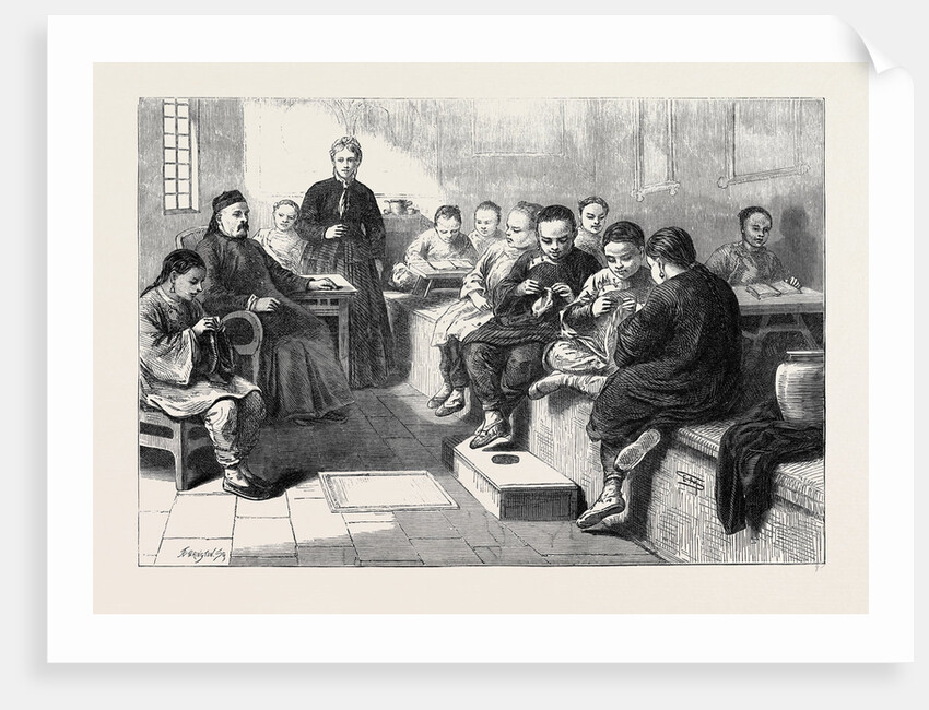 China: Girls' School Pekin 1873 by Anonymous