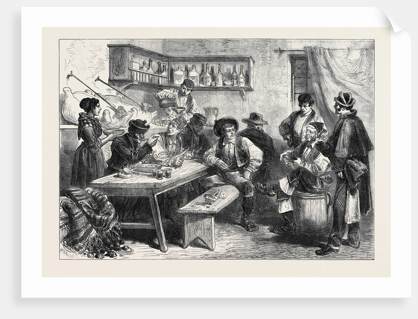 Spain: A Tavern in the Suburbs of Madrid 1873 by Anonymous