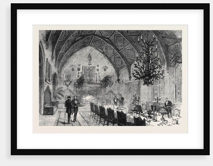 Dining Room Berkeley Castle Gloucestershire 1873 by Anonymous