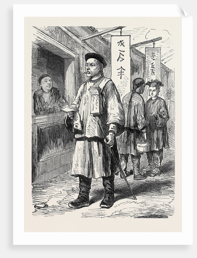 China: Distributing the Pekin Gazette 1873 by Anonymous