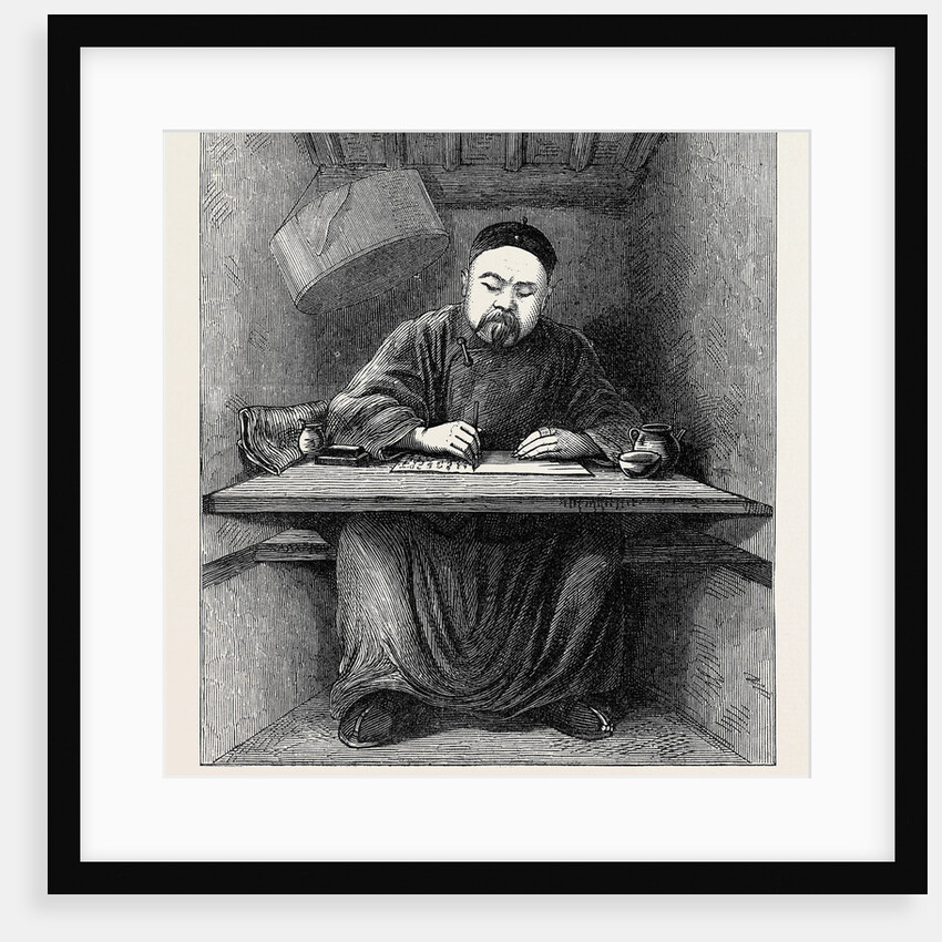 China: Competing Student in His Cell Examination Mall Pekin 1873 by Anonymous