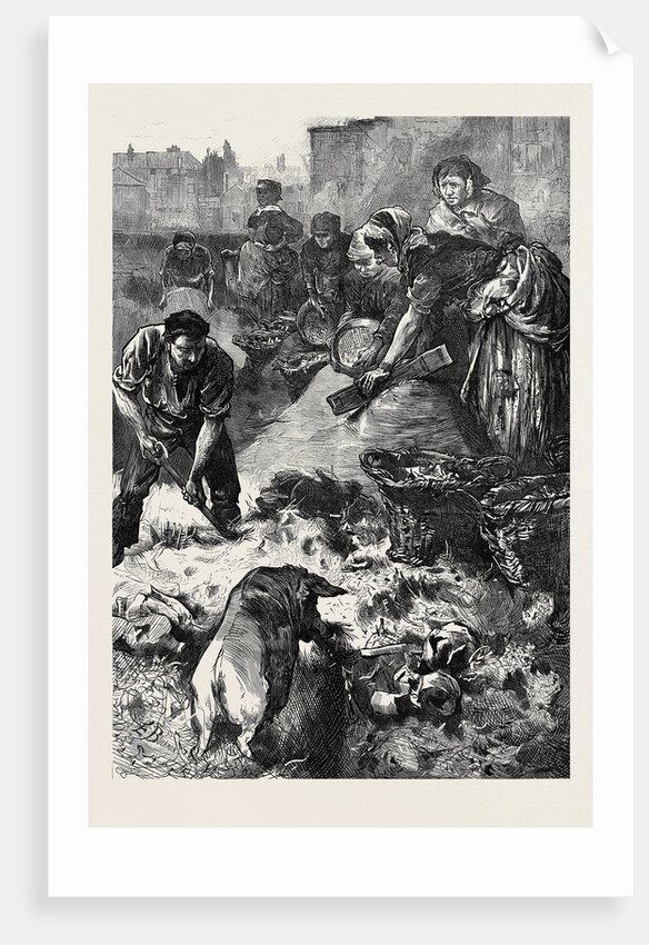 A London Dust Yard 1873 by Anonymous