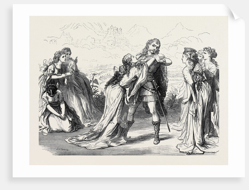 Scene from the Wicked World at the Haymarket Theatre London 1873 by Anonymous